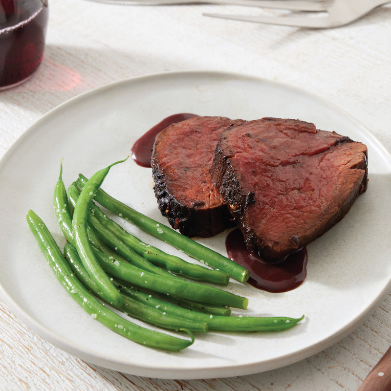 Beef Tenderloin with Red Wine Sauce