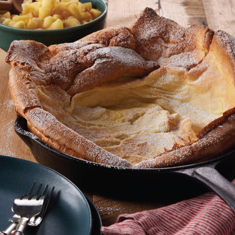 Dutch Baby Pancakes with Fruit Compote