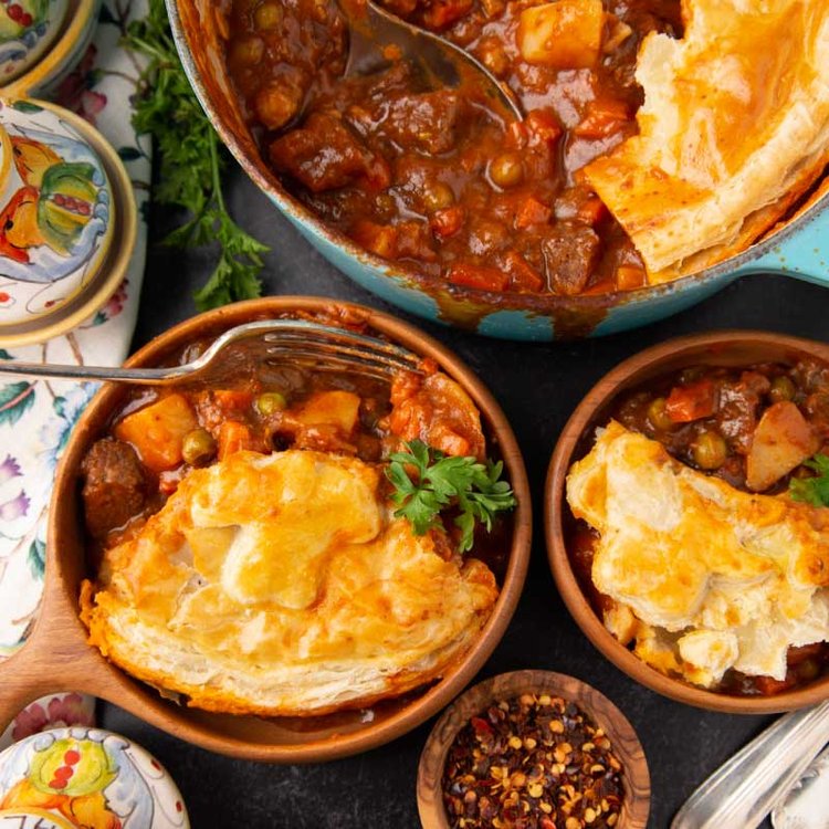 Guinness Beef Stew Pot Pie