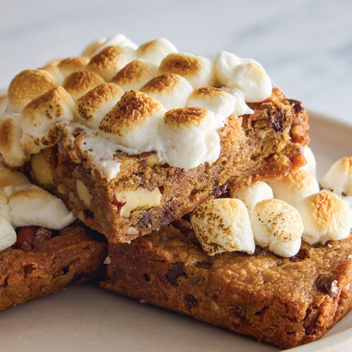 Brown Butter Maple Blondies with Smoked Sea Salt