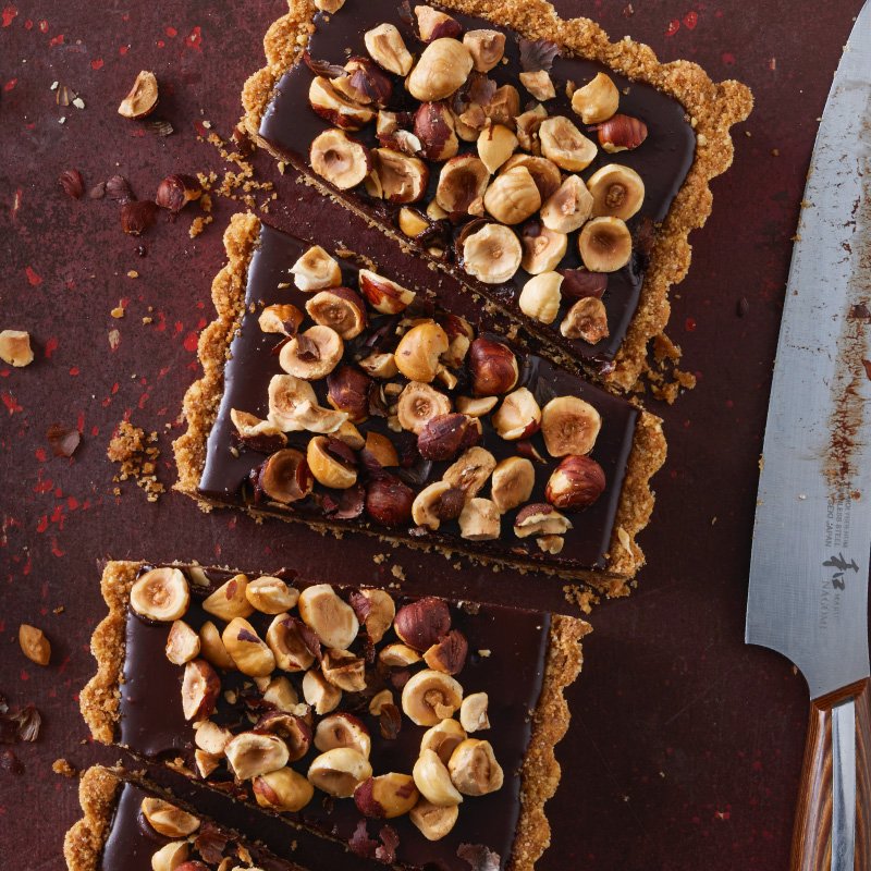 Chocolate Hazelnut Ganache Tart