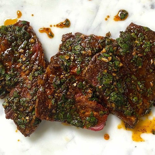 Skirt Steak with Three Marinades