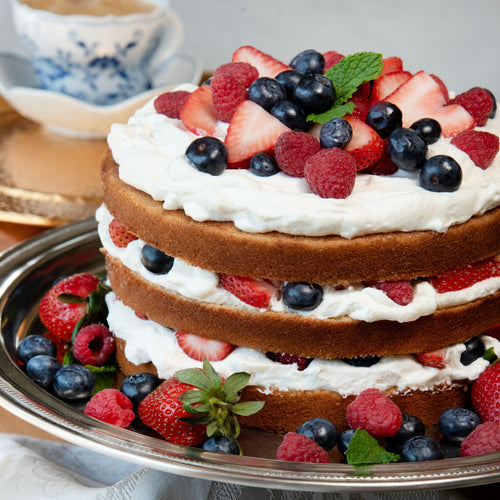 Red White & Blueberry Cake
