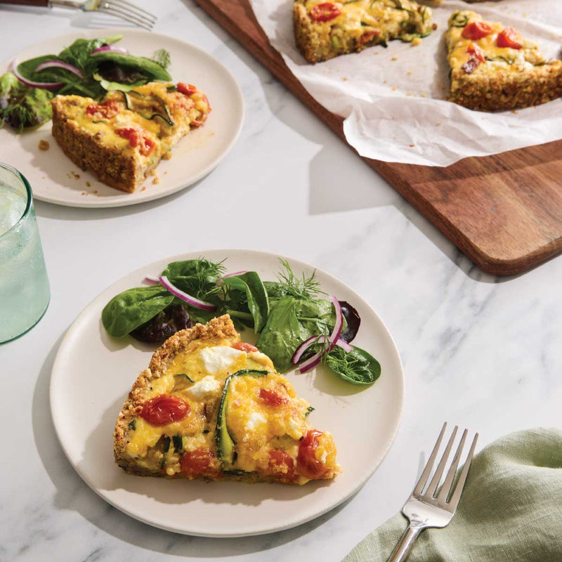 Zucchini Frittata with Roasted Tomatoes