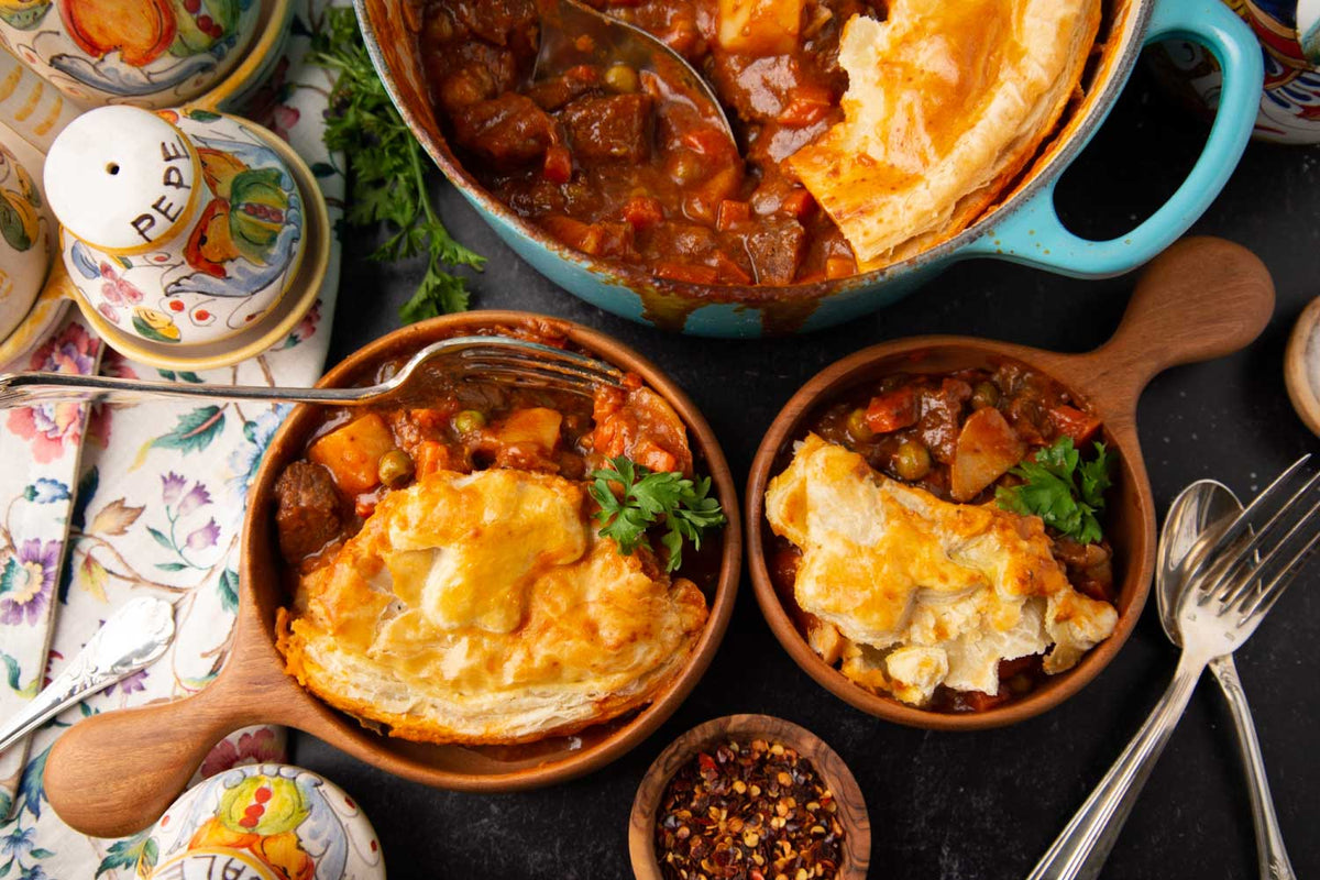 Guinness Beef Stew Pot Pie