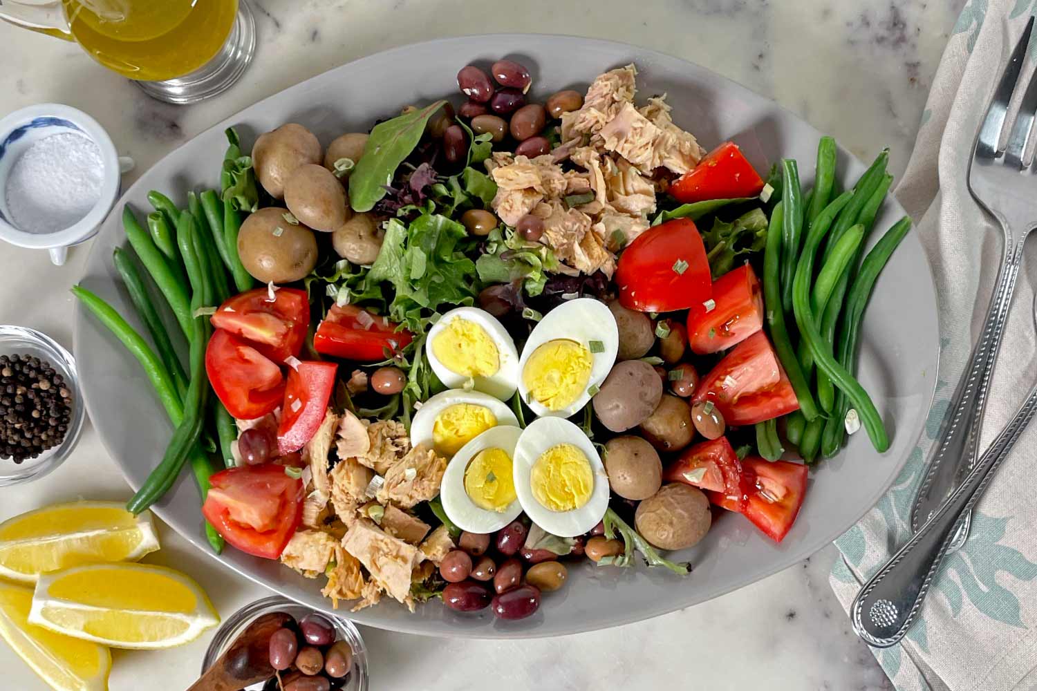 Classic French Niçoise Salad | Mary DiSomma – Mary's Delishes LLC