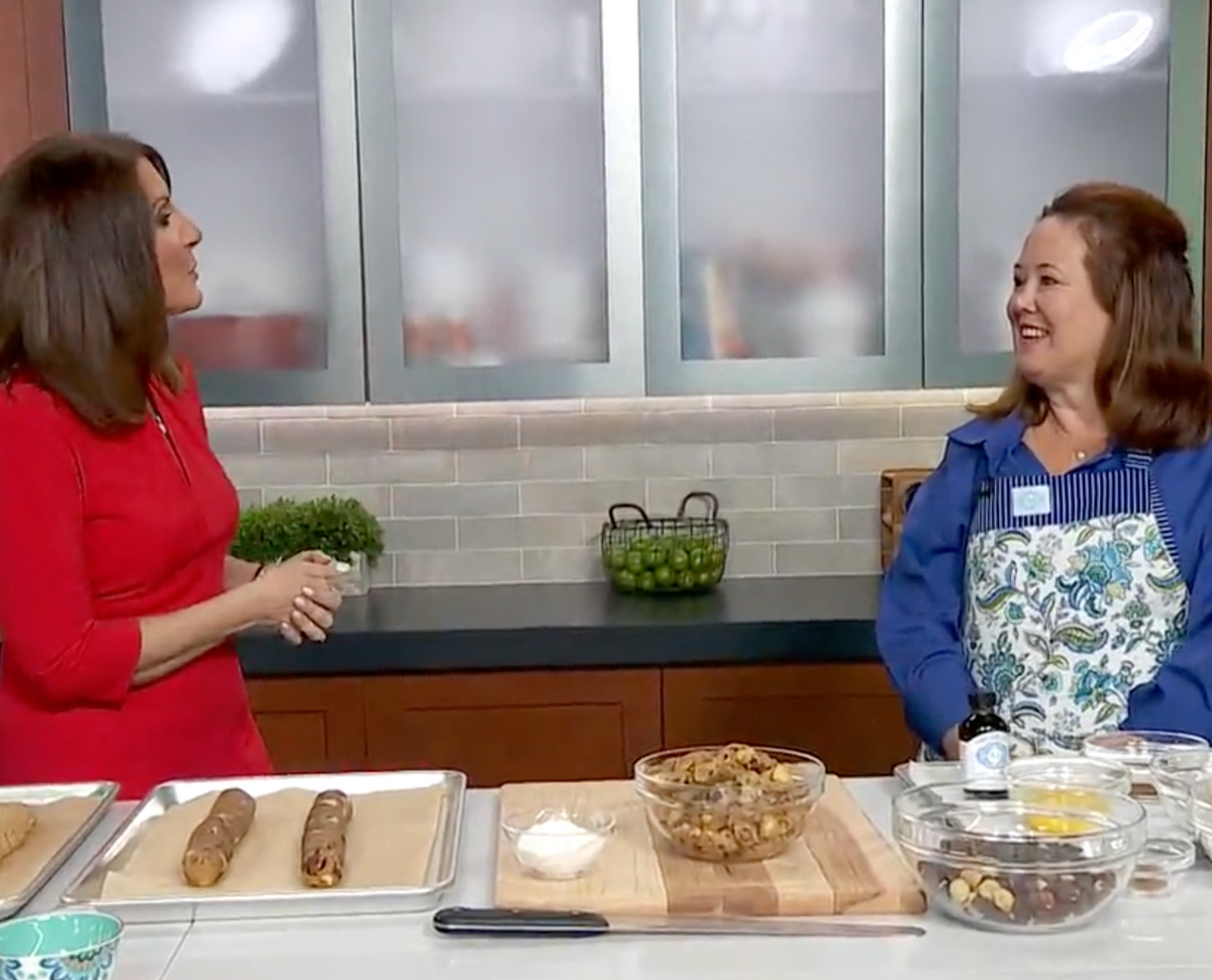Baking Chocolate Espresso Biscotti Live on WGN9 Lunchbreak