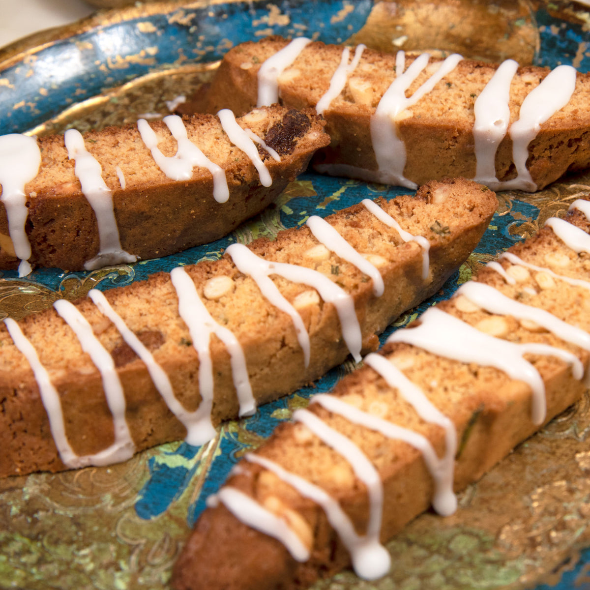 Apricot Pine Nut & Honey Biscotti