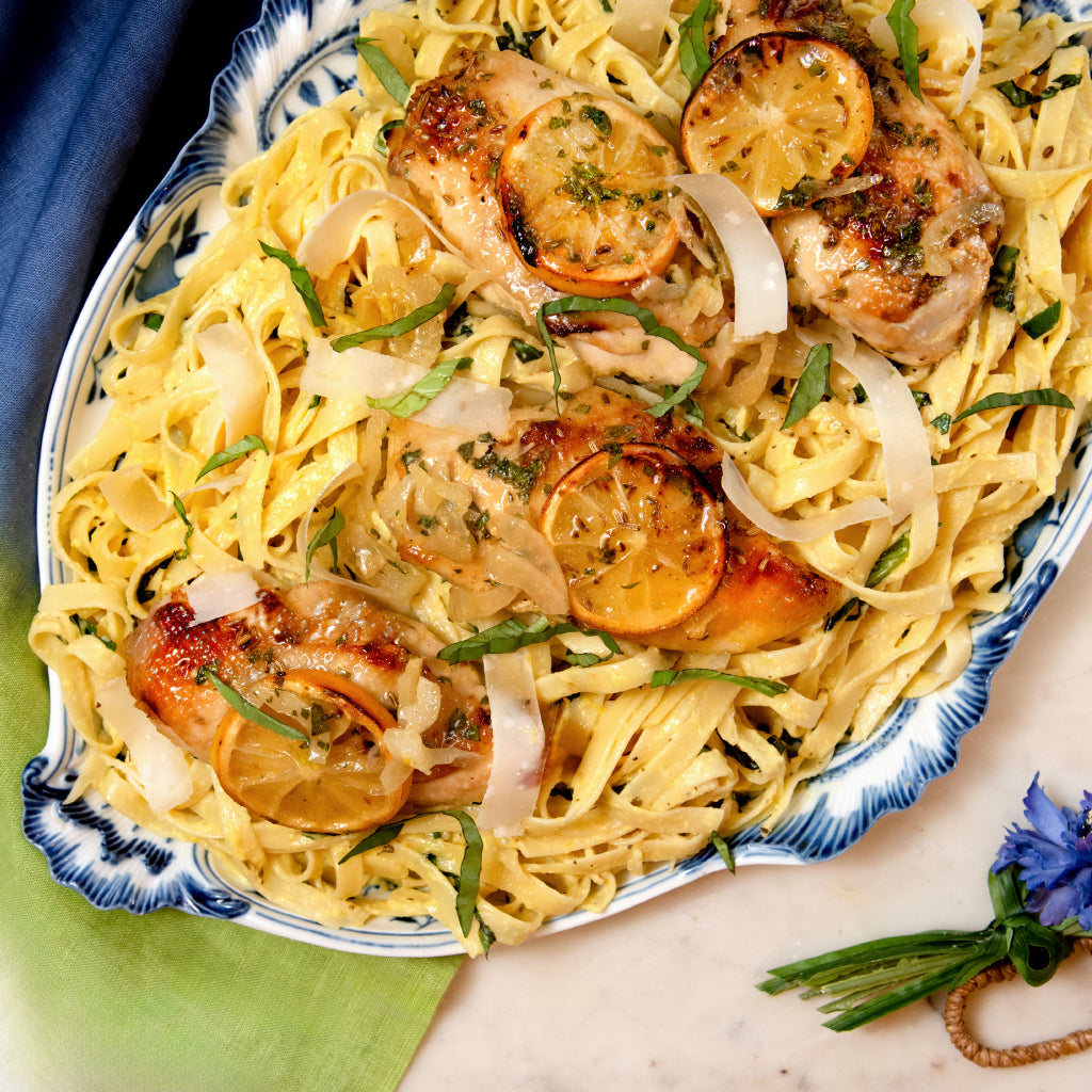 Lioncello Fettuccine with Limoncello Roast Chicken
