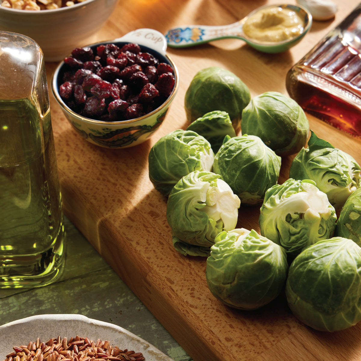 Cranberry Brussel Sprout Wild Rice Salad