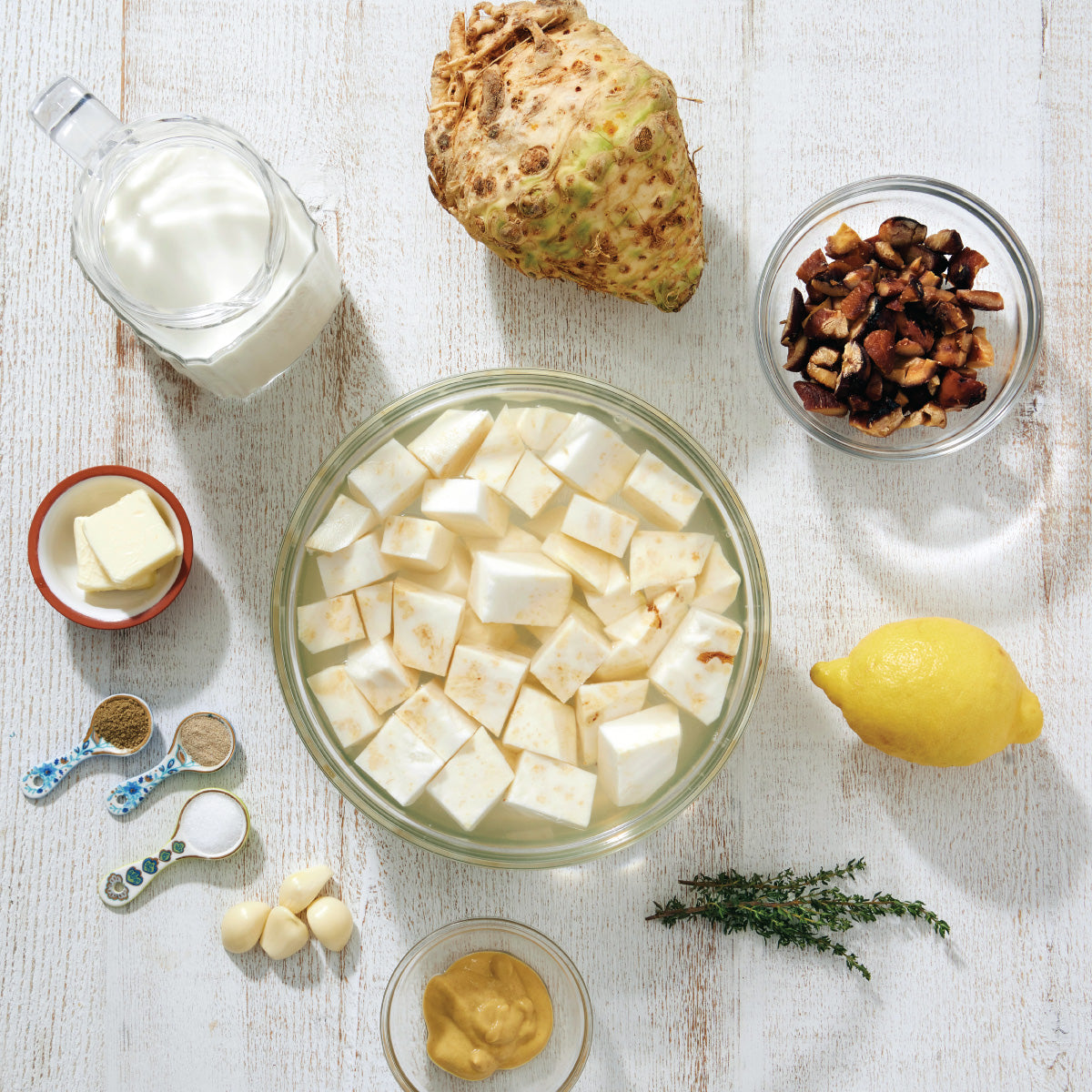 Chestnut Celery Root Mash