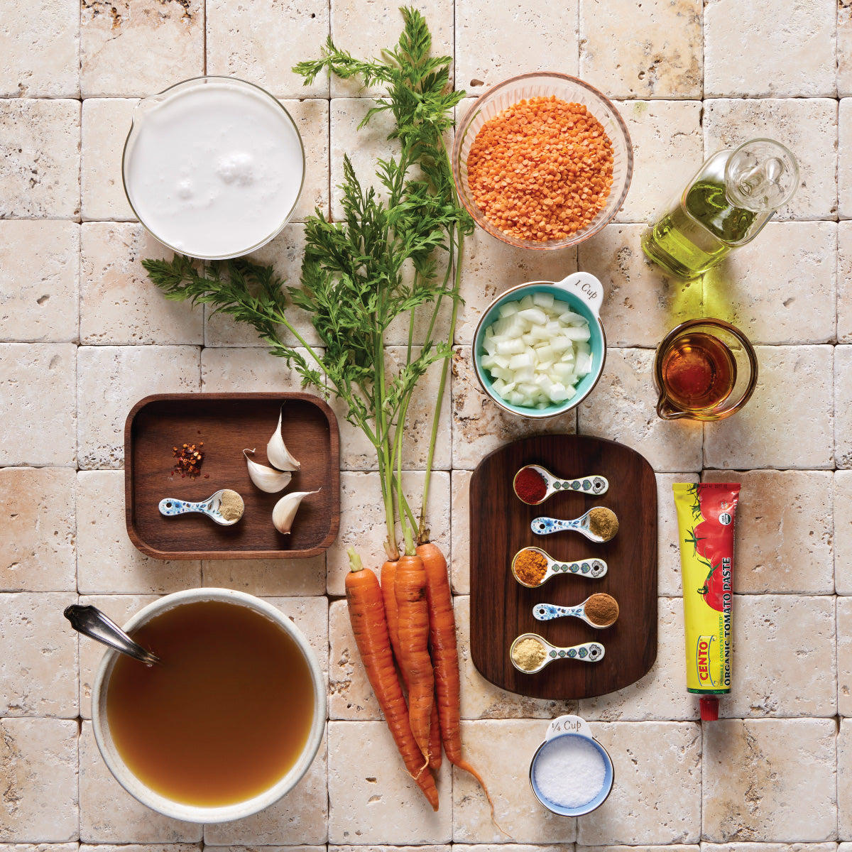 Spiced Carrot & Lentil Soup