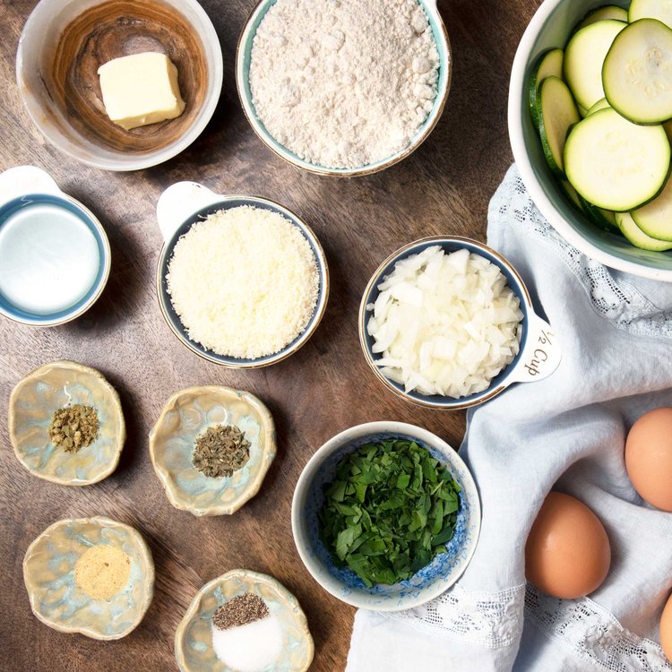 Zucchini Parmesan Squares