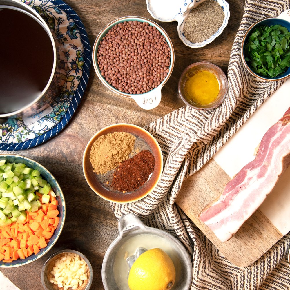 Pork Lentil Soup
