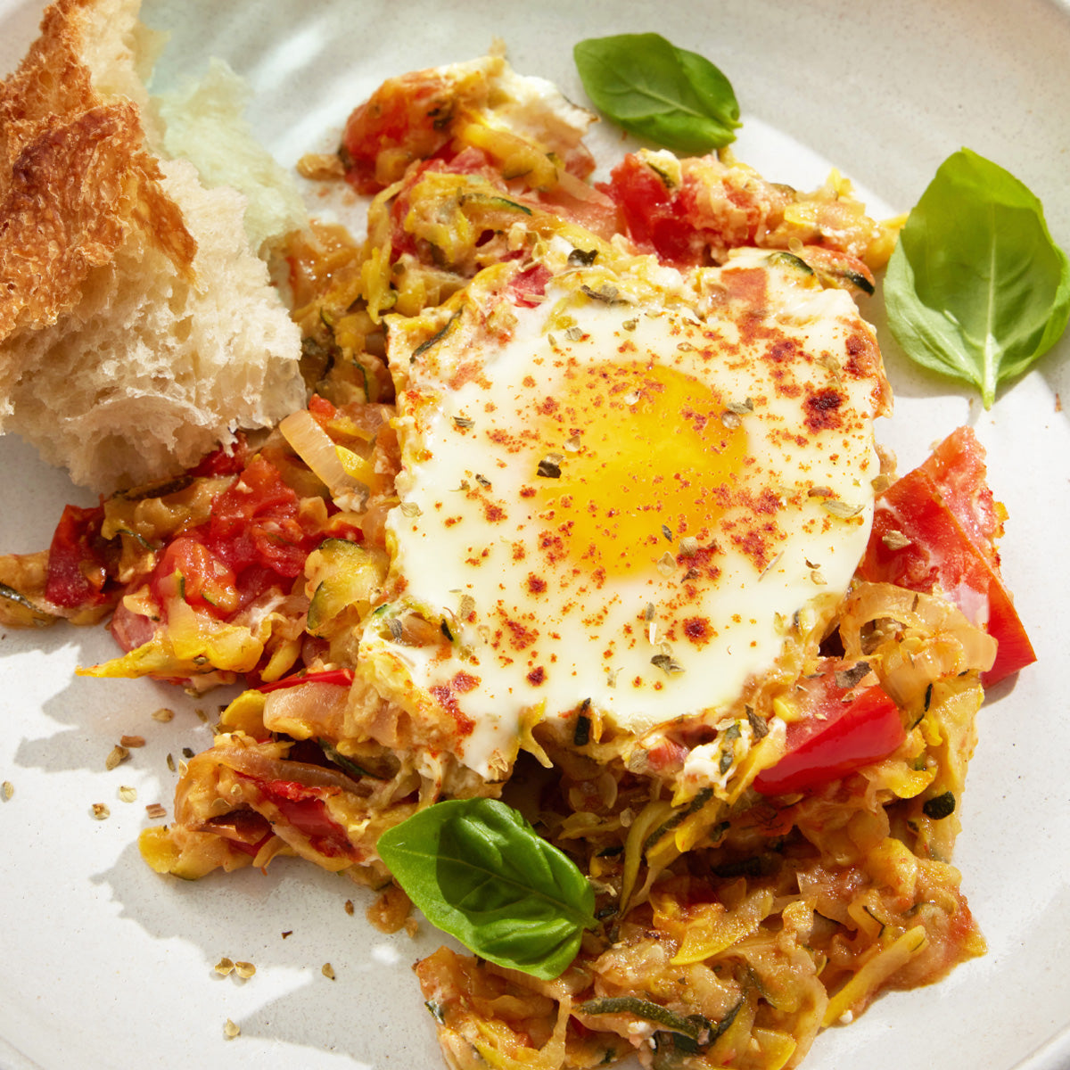 Shakshuka with Squash & Zucchini